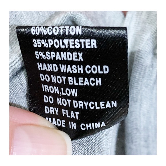 POL Dress/Tunic Light Gray Color Lace Crochet Details Size M - Picture 8 of 13